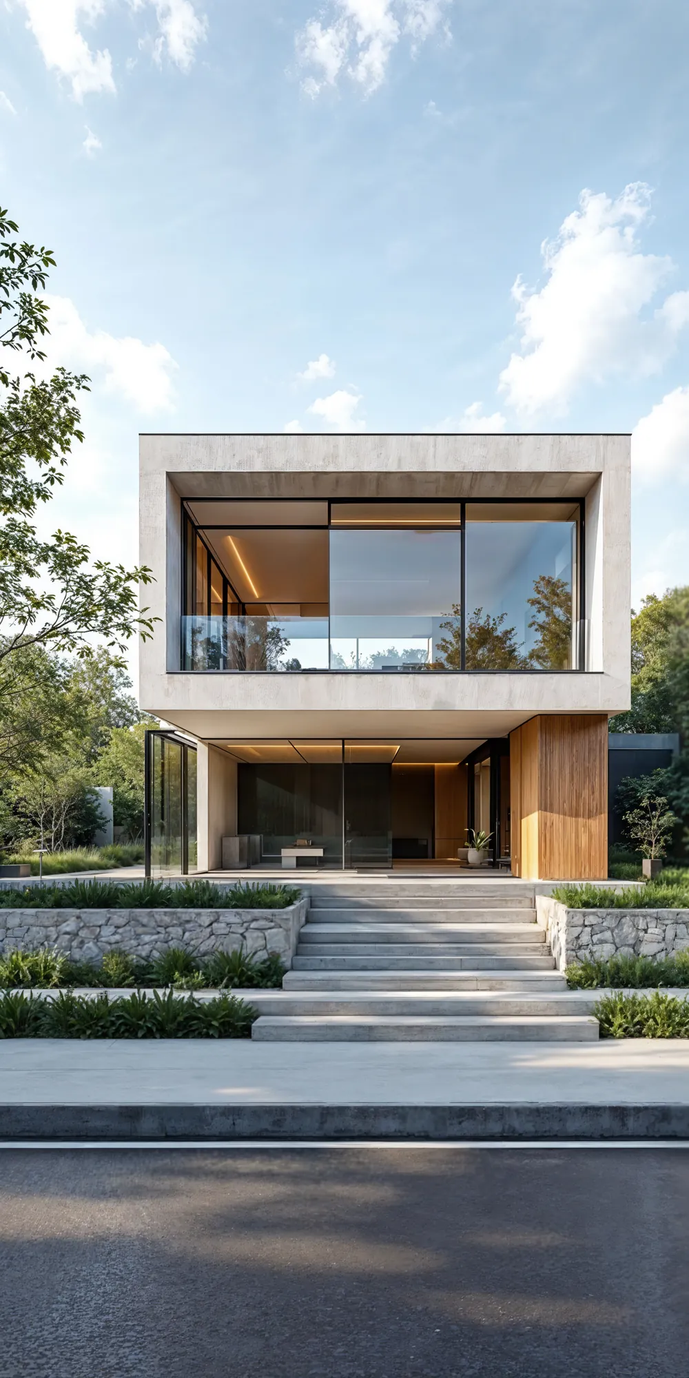 Espacio arquitectónico minimalista usado como detalle ilustrativo